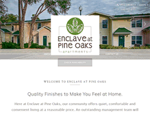 Tablet Screenshot of enclaveatpineoaks.com